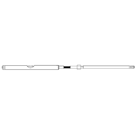 Uflex Universal Rack & Pinion Steering Cable, 13' M86X13
